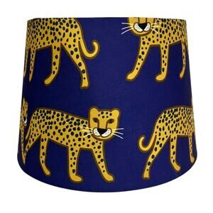 Cheetah Leopard Lampshade Bold Graphic Novelty Modern Artistic Jungle 7”